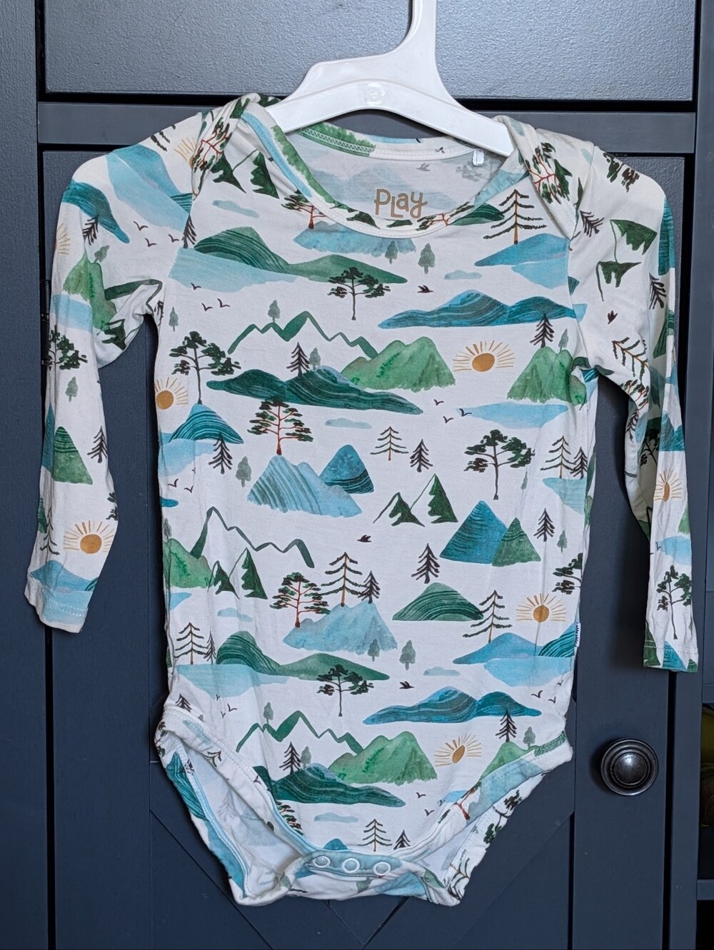 Little Sleepies Mountain Mist Onesie